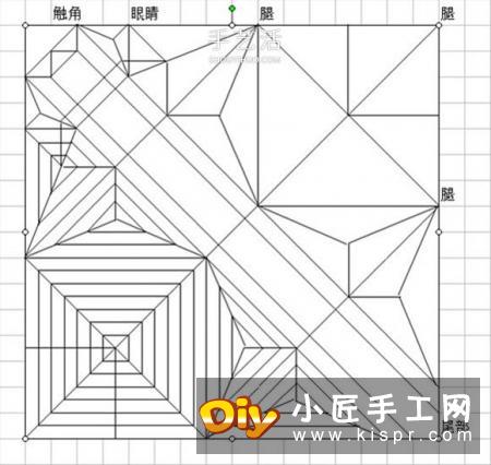 叶虫的折纸方法图解 如何折叶子虫的步骤图