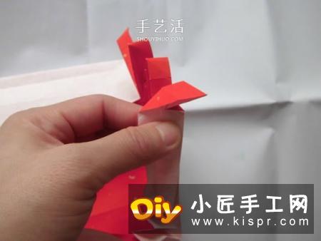 只用一张纸！折纸蝴蝶结礼品盒的图解步骤