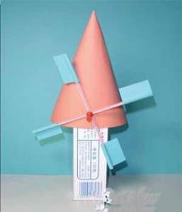 可以吹动的纸风车做法 手工制作会动的风车