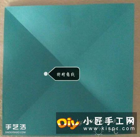 新川崎玫瑰折法图解 手工折纸新川崎玫瑰步骤