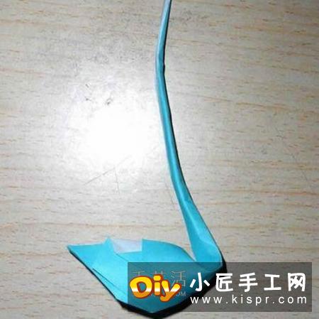 简单天鹅的折纸方法 手工折纸漂亮天鹅图解