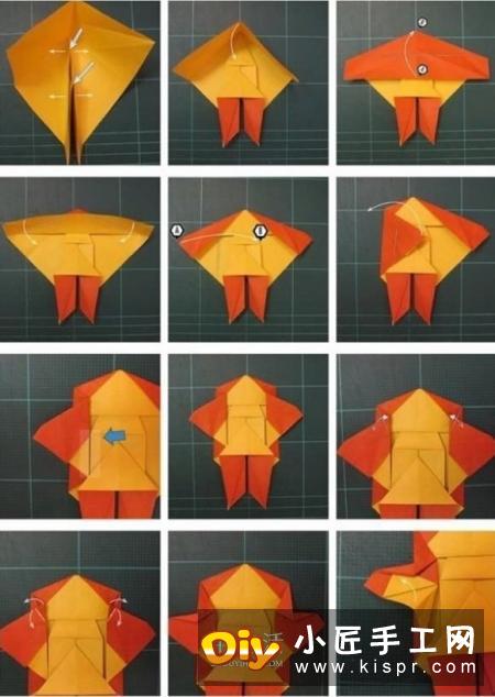 锦鲤鱼的折法步骤图 折纸锦鲤的方法图解