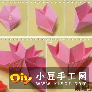 折纸千纸鹤收纳盒教程 可当盒子的千纸鹤折法