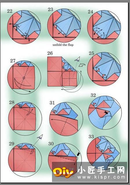 平面螃蟹怎么折图解 像画出来的小螃蟹折纸