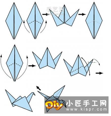 送出美好祝福！简单详细千纸鹤折纸方法图解