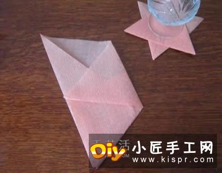 手工六角星杯垫的折法 简单星星杯垫怎么折