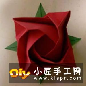 GG玫瑰花的折法图解 漂亮又详细玫瑰花折纸