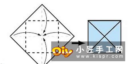 最简单儿童皇冠的折法 手工折纸四角皇冠图解