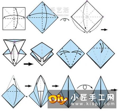 送出美好祝福！简单详细千纸鹤折纸方法图解