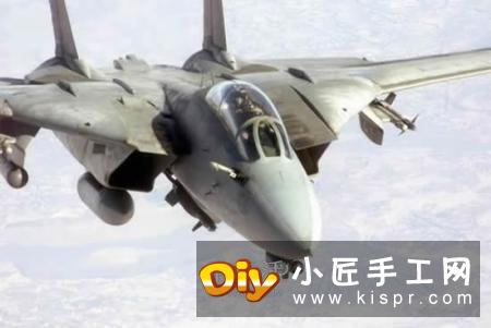 F-14野猫战斗机的折法 手工折纸F14战斗机图解