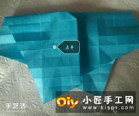 新川崎玫瑰折法图解 手工折纸新川崎玫瑰步骤