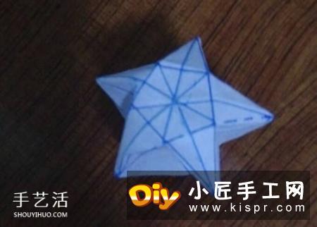复杂立体五角星的折法 有难度的星星折纸图解