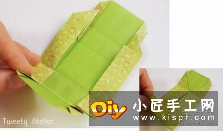 简单折纸礼物盒图解 长方形礼品盒的折法