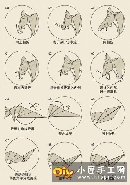 十二生肖老鼠的折法 逼真立体老鼠的折纸图解