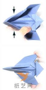 简单的儿童纸飞机折纸 折一架帅气喷气式飞机