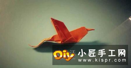 简单蜂鸟的折纸方法 手工折纸蜂鸟图解教程