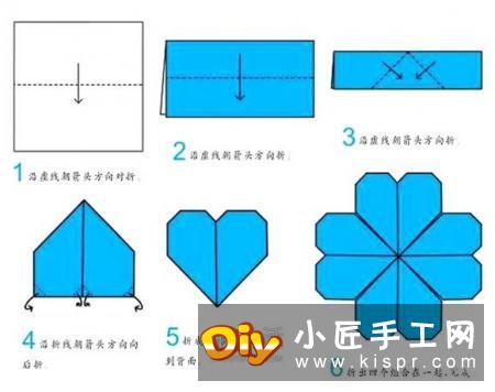 最简单四叶草的折法 幼儿折纸四叶草的教程