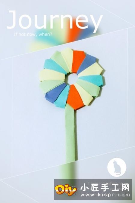 彩虹棒棒糖的折法图解 儿童折纸棒棒糖的方法
