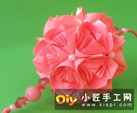 组合玫瑰花的折法教程 还可以做出玫瑰花球