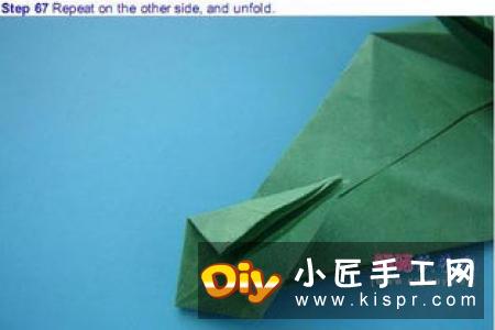 西方龙折纸教程图解 折纸带翅膀龙的方法步骤