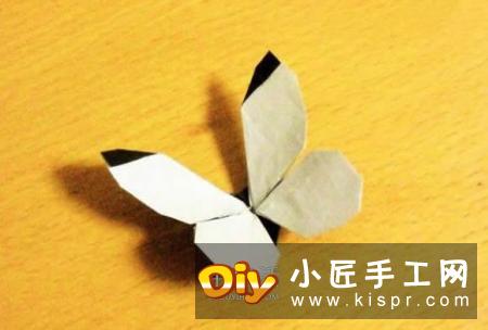 折纸蝴蝶的详细步骤图 手工菜粉蝶的折法图解