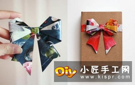 手工折纸蝴蝶结步骤图 简易蝴蝶结折叠方法