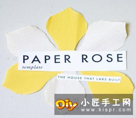 皱纹纸玫瑰花的做法 皱纹纸简单制作玫瑰花