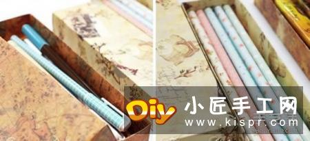 有盖长方形笔盒的折法 折纸项链包装盒图解