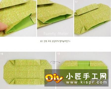 简单折纸礼物盒图解 长方形礼品盒的折法