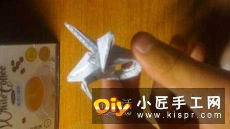怎么手工折纸千纸鹤戒指的方法图解过程