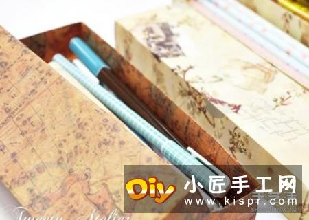 有盖长方形笔盒的折法 折纸项链包装盒图解
