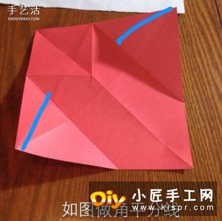 折纸贵宾犬的方法图解 立体贵宾犬的折法过程