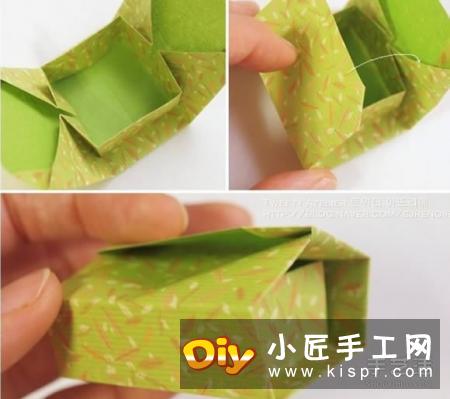 简单折纸礼物盒图解 长方形礼品盒的折法
