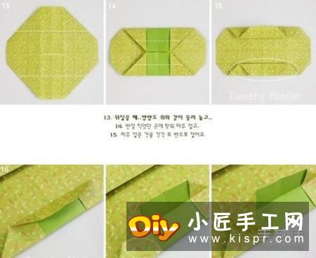 简单折纸礼物盒图解 长方形礼品盒的折法