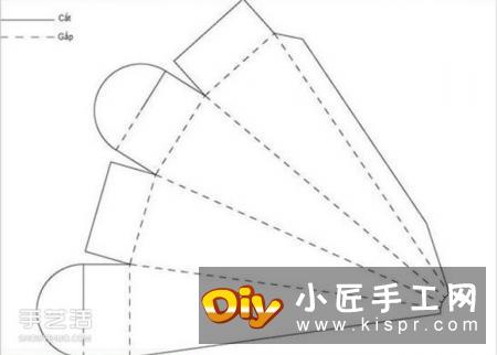 折纸胡萝卜的折法图解 胡萝卜包装盒制作方法