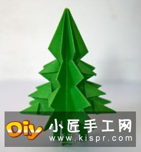 立体圣诞树怎么做 立体圣诞树折纸制作图解