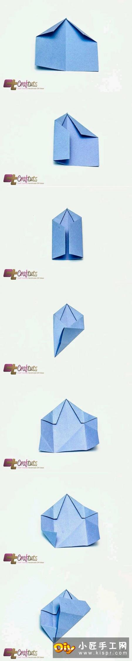 折纸五角星花图解 五角星花的折法详细步骤