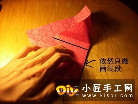 韩式玫瑰花礼盒怎么折 包括盖子和盒身的折法