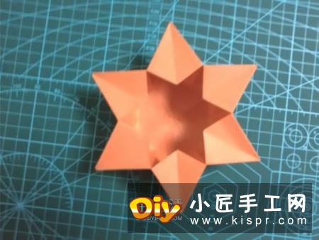 六角星纸盒的折纸教程,别看样子挺炫