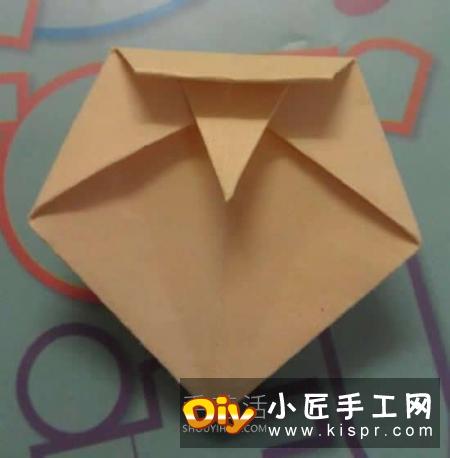简单又漂亮！手工折纸花型垃圾盒的视频教程