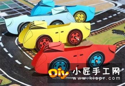 R4跑车纸模型的制作图纸