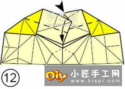 手工折四角收纳盒的折法 漂亮垃圾盒折叠图解