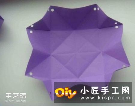 几何立体造型礼盒的折纸教程