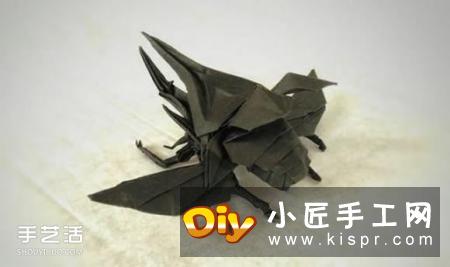 折纸海神大兜虫的方法 海神大兜的折法图解