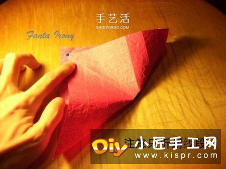 韩式玫瑰花礼盒怎么折 包括盖子和盒身的折法