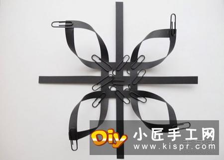 纸条折纸雪花的方法图解 立体雪花的折法步骤