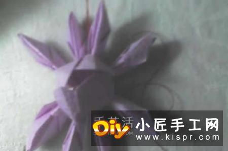 祈福莲花折纸方法图解 简单莲花的折法步骤