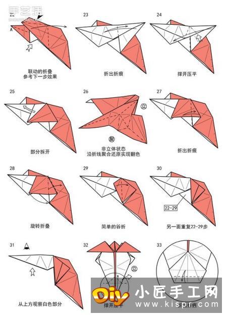 手工折纸短尾猴图解 详细短尾猴的折法步骤