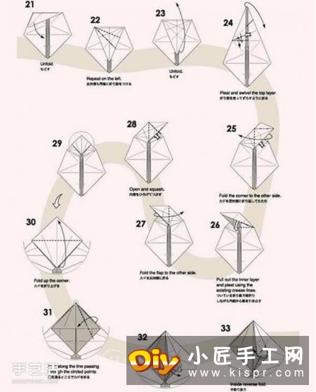 复杂花栗鼠的折纸方法 手工折纸花栗鼠详解