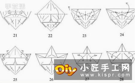 手工折纸马图解教程 立体马的折法详细步骤图